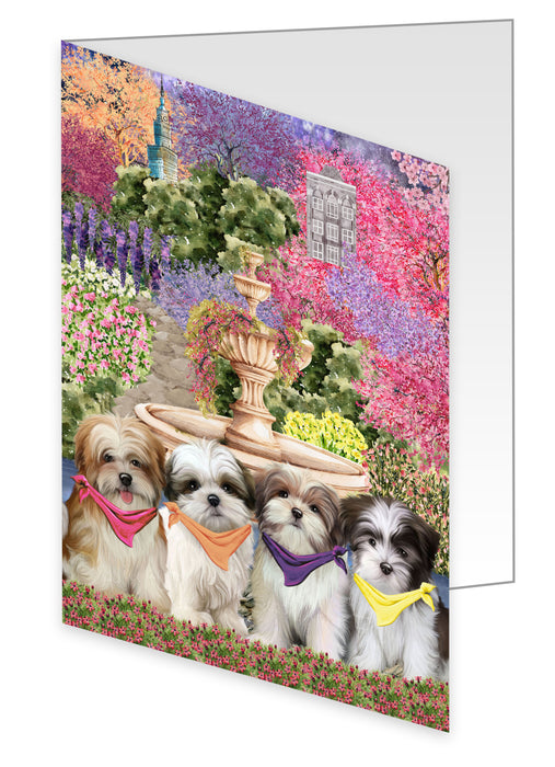 Malti Tzu Greeting Cards & Note Cards: Explore a Variety of Designs, Custom, Personalized, Halloween Invitation Card with Envelopes, Gifts for Dog Lovers
