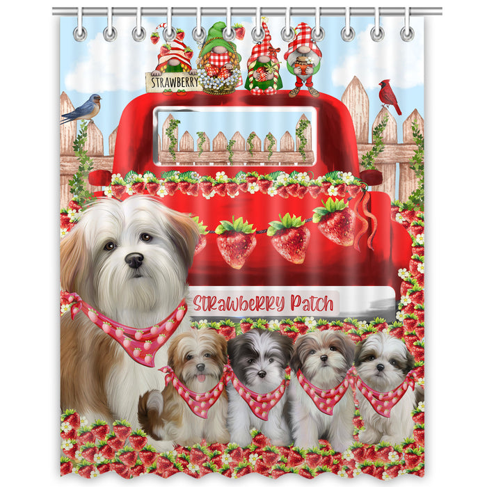 Malti Tzu Shower Curtain: Explore a Variety of Designs, Custom, Personalized, Waterproof Bathtub Curtains for Bathroom with Hooks, Gift for Dog and Pet Lovers