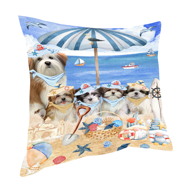 Malti Tzu Pillow: Explore a Variety of Designs, Custom, Personalized, Throw Pillows Cushion for Sofa Couch Bed, Gift for Dog and Pet Lovers