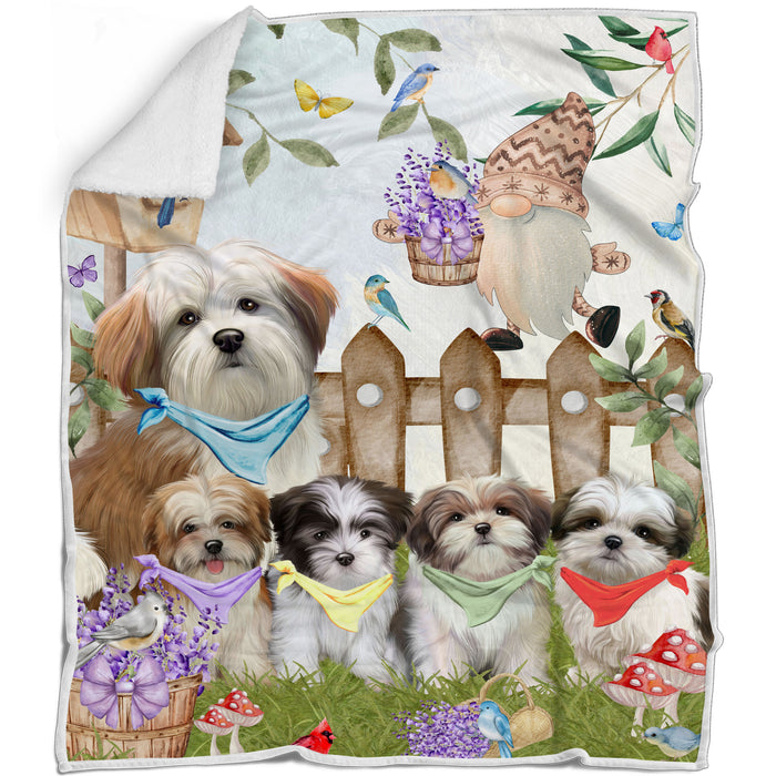 Malti Tzu Blanket: Explore a Variety of Designs, Custom, Personalized, Cozy Sherpa, Fleece and Woven, Dog Gift for Pet Lovers