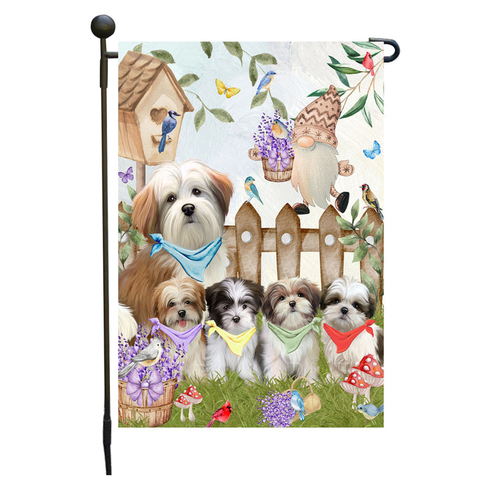 Malti Tzu Dogs Garden Flag: Explore a Variety of Designs, Custom, Personalized, Weather Resistant, Double-Sided, Outdoor Garden Yard Decor for Dog and Pet Lovers