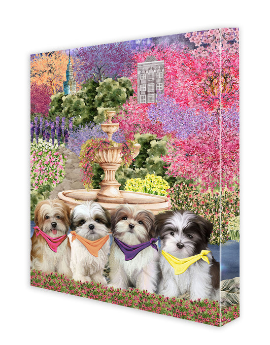 Malti Tzu Canvas: Explore a Variety of Designs, Custom, Digital Art Wall Painting, Personalized, Ready to Hang Halloween Room Decor, Pet Gift for Dog Lovers