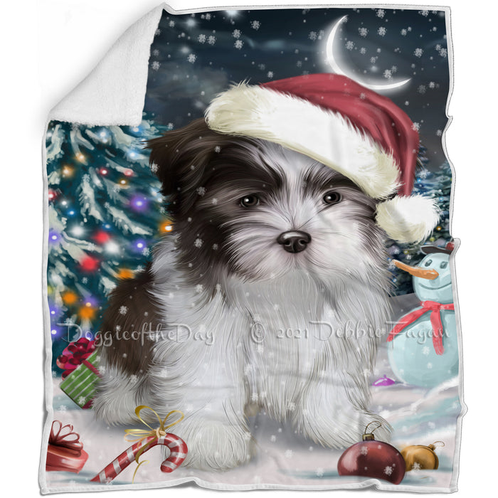 Have a Holly Jolly Malti Tzu Dog Christmas Blanket BLNKT81795