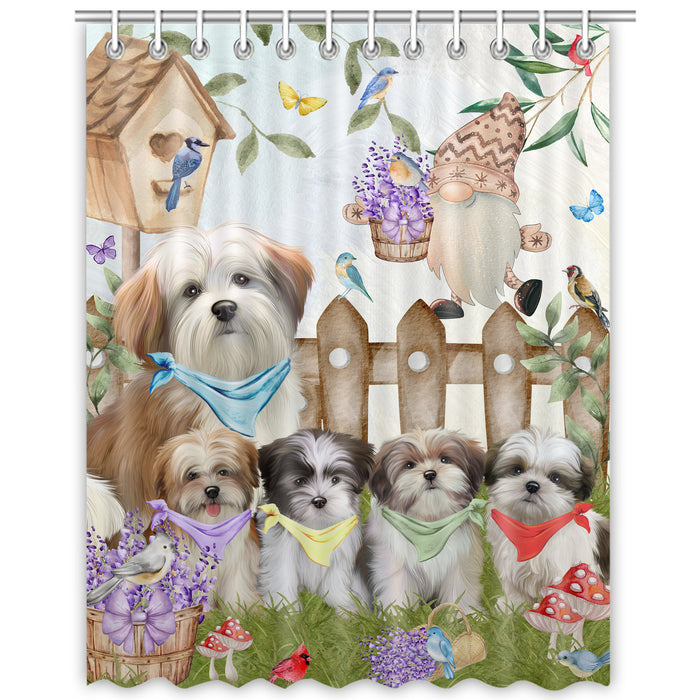 Malti Tzu Shower Curtain, Custom Bathtub Curtains with Hooks for Bathroom, Explore a Variety of Designs, Personalized, Gift for Pet and Dog Lovers