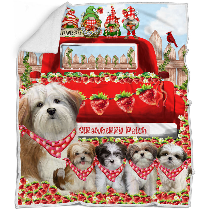 Malti Tzu Blanket: Explore a Variety of Custom Designs, Bed Cozy Woven, Fleece and Sherpa, Personalized Dog Gift for Pet Lovers