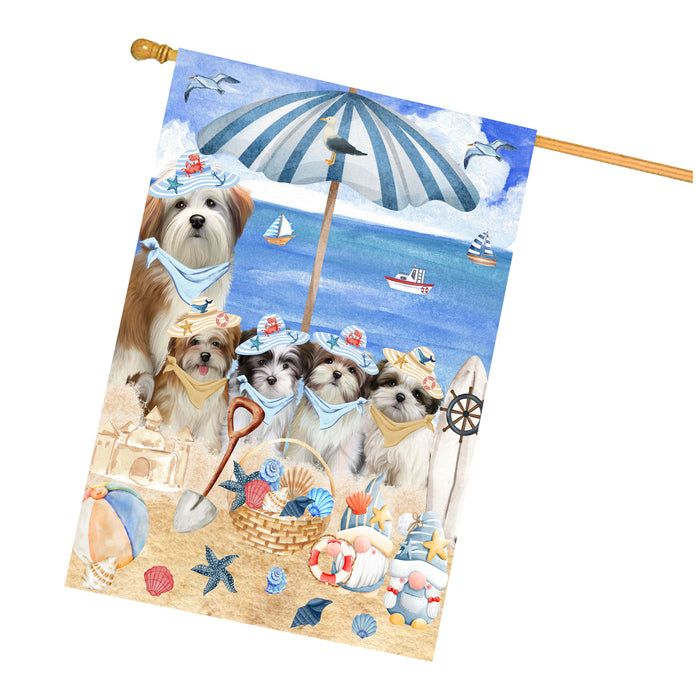 Malti Tzu Dogs House Flag, Double-Sided Home Outside Yard Decor, Explore a Variety of Designs, Custom, Weather Resistant, Personalized, Gift for Dog and Pet Lovers