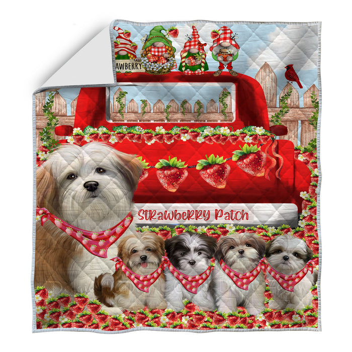 Malti Tzu Quilt, Explore a Variety of Bedding Designs, Bedspread Quilted Coverlet, Custom, Personalized, Pet Gift for Dog Lovers