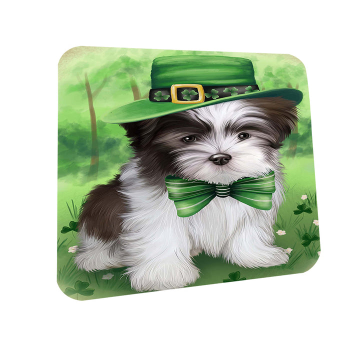 St. Patricks Day Irish Portrait Malti Tzu Dog Coasters Set of 4 CST48795