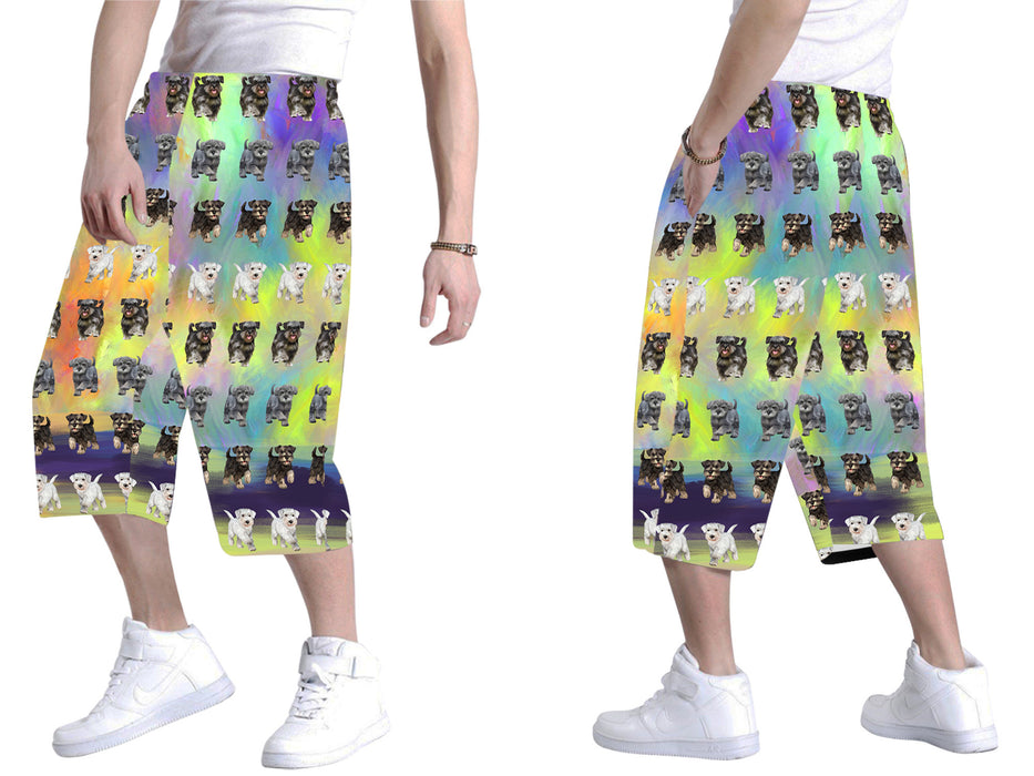 Paradise Wave Miniature Schnauzer Dogs All Over Print Men's Baggy Shorts