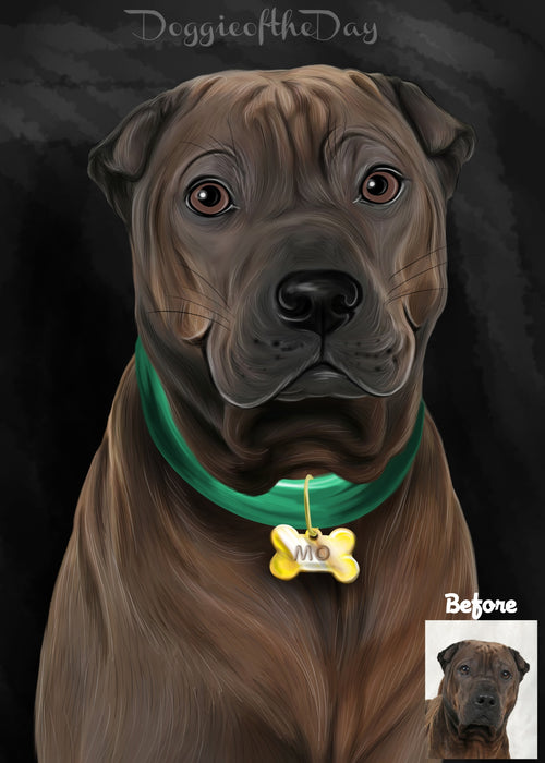 Digital Painting PERSONALIZED Caricature PET PORTRAIT! Custom Pet Dog or Cat Art