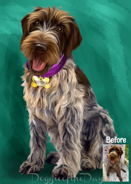 Digital Painting PERSONALIZED PET PORTRAIT! Custom Pet Dog or Cat Art