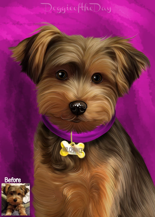 Digital Painting PERSONALIZED Caricature PET PORTRAIT! Custom Pet Dog or Cat Art