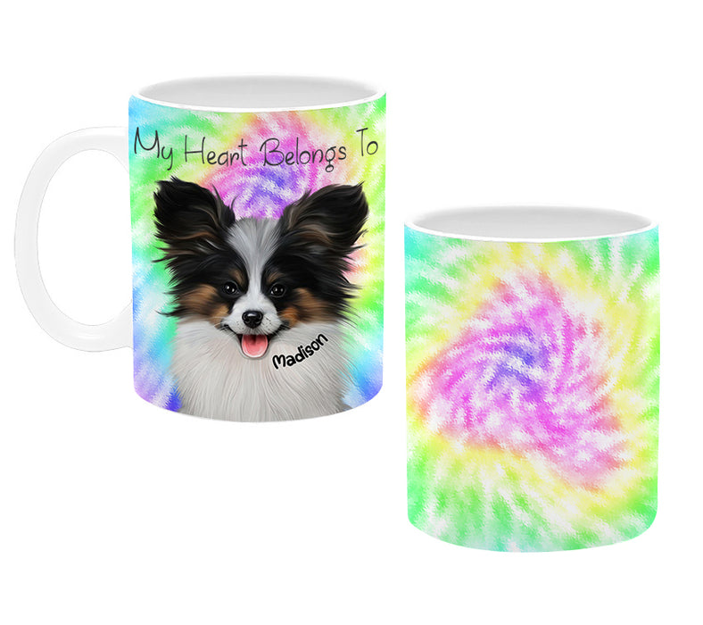 Personalized Coffee Mug Custom Rainbow Tie Dye Add Your Photo Here PET Dog Cat Photos