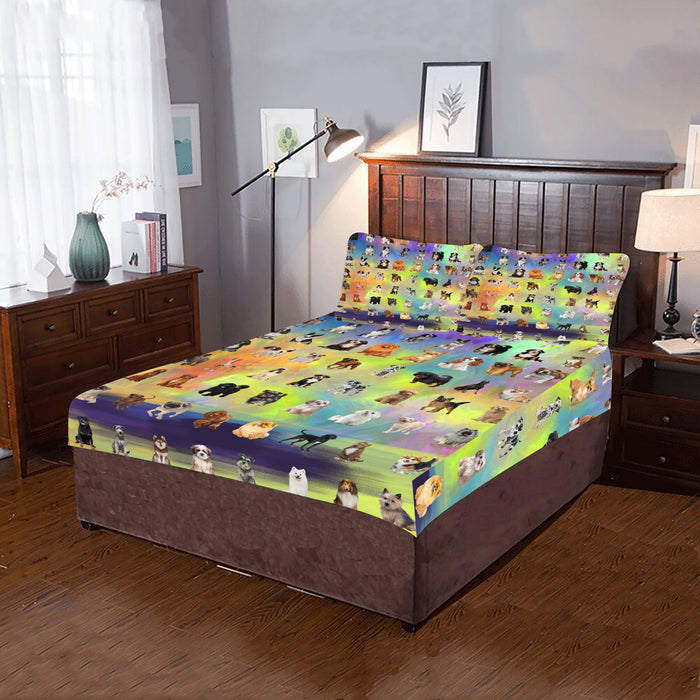 Paradise Wave Multi Breed Dogs 3-Piece Bedding Set