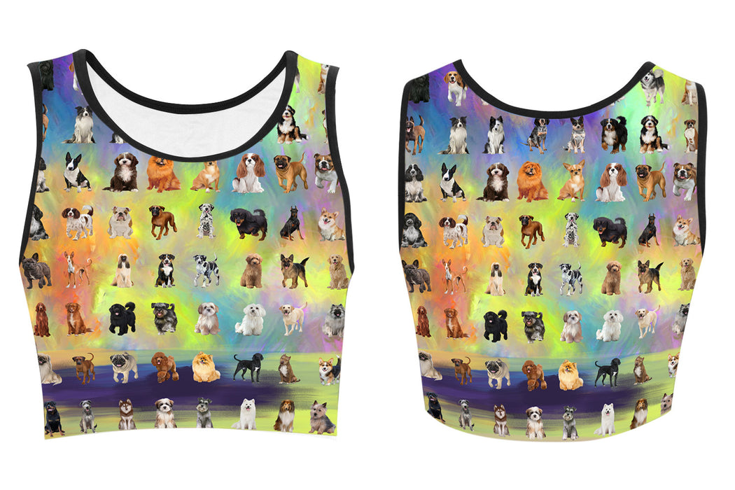 Paradise Wave Multi Breed Dogs Women's Crop Top