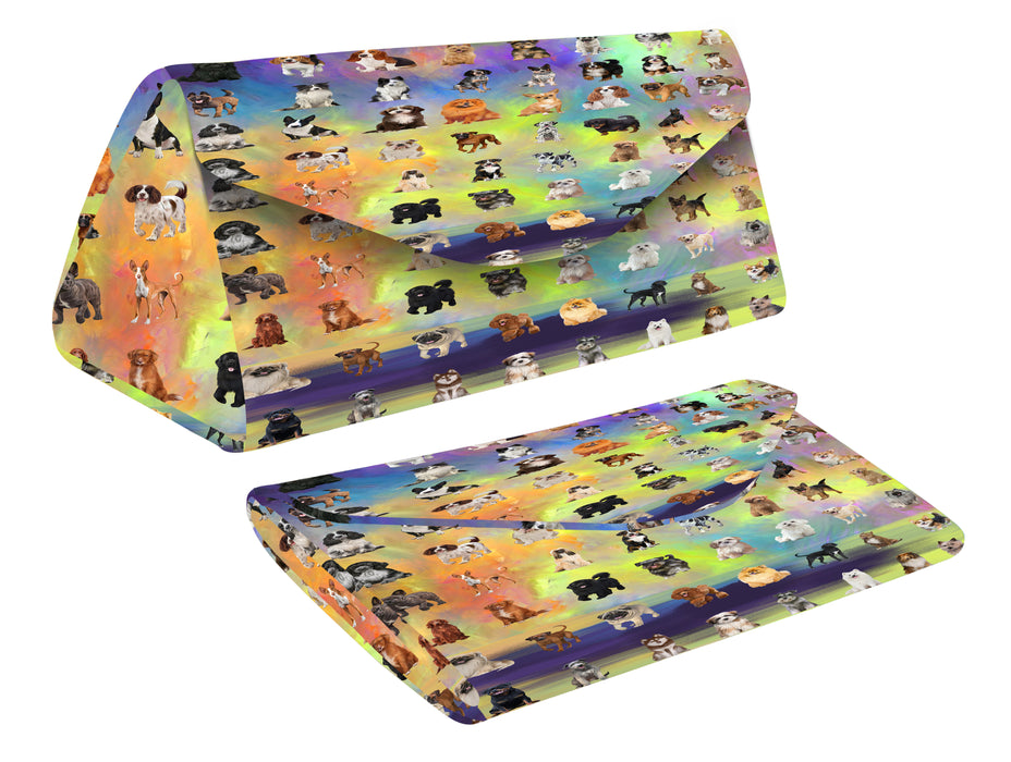 Paradise Wave Multi Breed Dogs Foldable Glasses Case