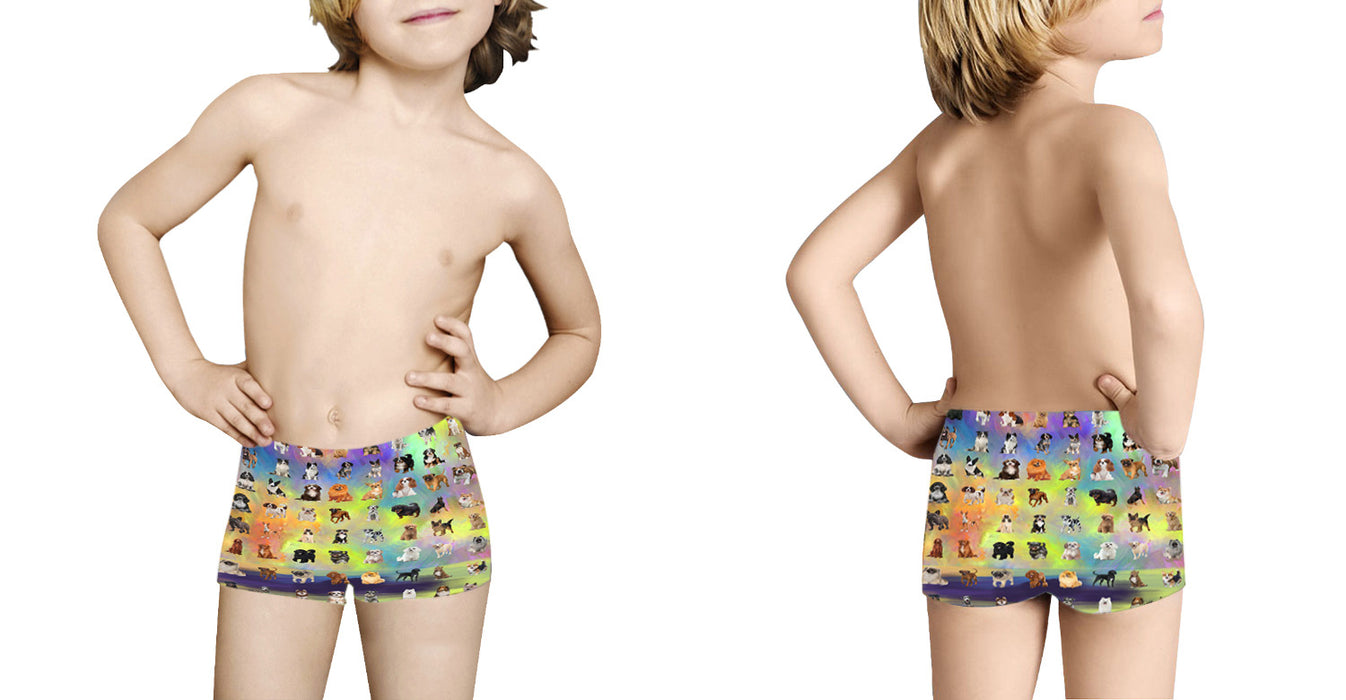 Paradise Wave Multi Breed Dogs All Over Print Kid's Boxer Briefs