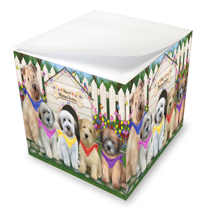 Spring Dog House Wheaten Terriers Dog Note Cube NOC52164