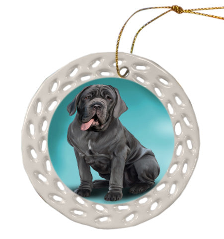 Neapolitan Mastiff Dog Doily Ornament DPOR59212