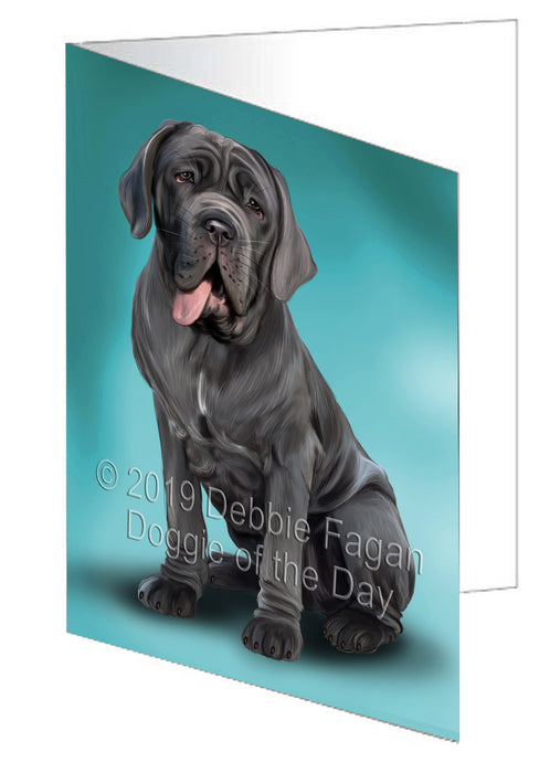 Neapolitan Mastiff Dog Handmade Artwork Assorted Pets Greeting Cards and Note Cards with Envelopes for All Occasions and Holiday Seasons GCD77651