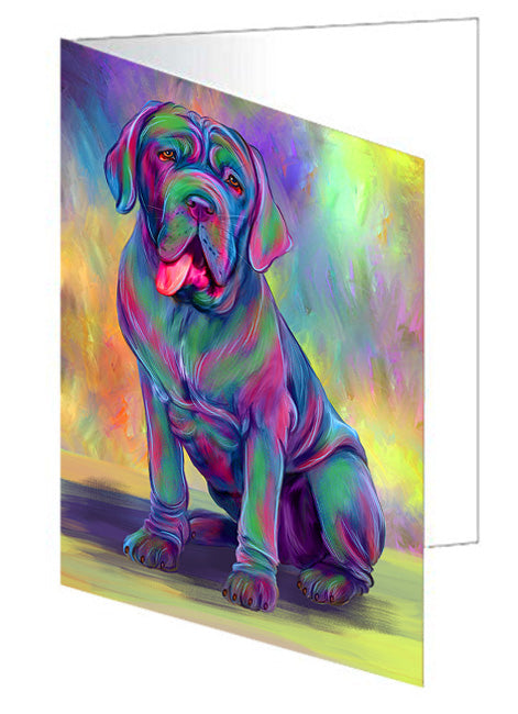 Paradise Wave Neapolitan Mastiff Dog Handmade Artwork Assorted Pets Greeting Cards and Note Cards with Envelopes for All Occasions and Holiday Seasons GCD79856