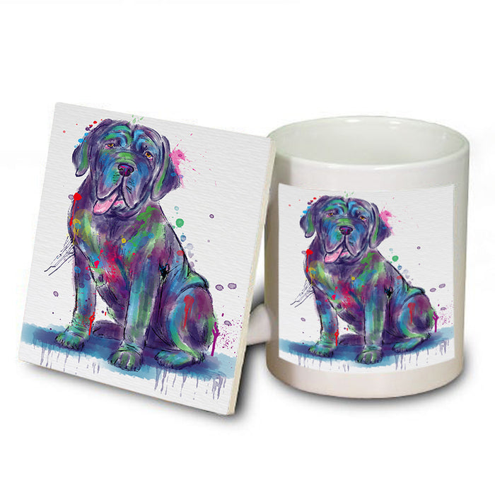 Watercolor Neapolitan Mastiff Dog Mug and Coaster Set MUC57548