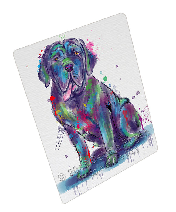 Watercolor Neapolitan Mastiff Dog Cutting Board - For Kitchen - Scratch & Stain Resistant - Designed To Stay In Place - Easy To Clean By Hand - Perfect for Chopping Meats, Vegetables