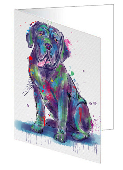 Watercolor Neapolitan Mastiff Dog Handmade Artwork Assorted Pets Greeting Cards and Note Cards with Envelopes for All Occasions and Holiday Seasons GCD79982