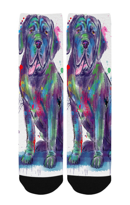 Watercolor Neapolitan Mastiff Dog Women's Casual Socks