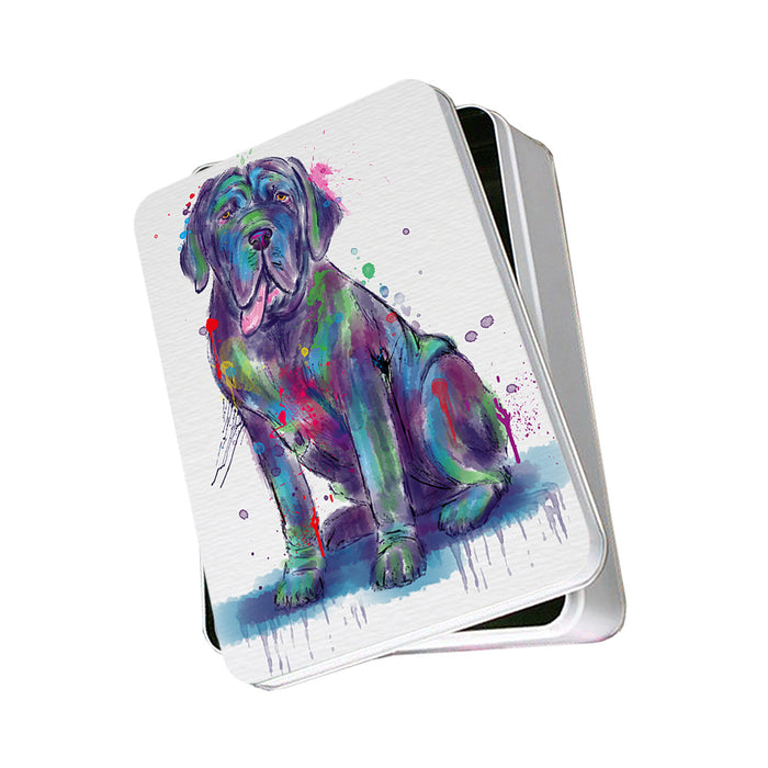 Watercolor Neapolitan Mastiff Dog Photo Storage Tin PITN57499