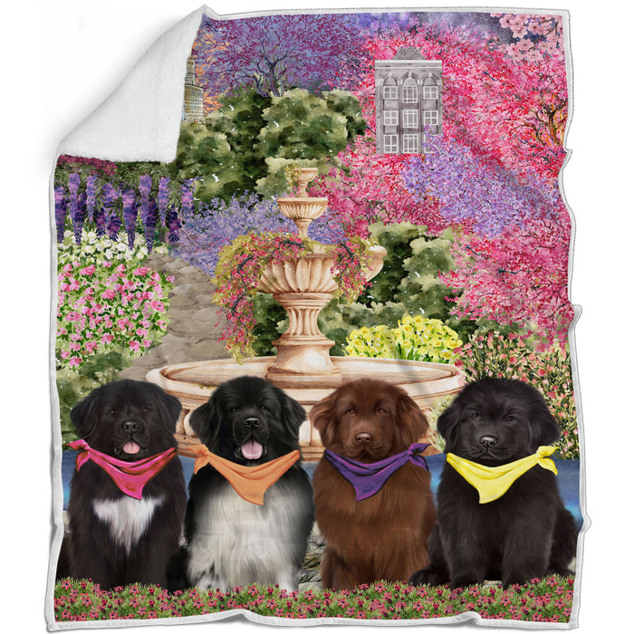 Newfoundland Blanket: Explore a Variety of Designs, Custom, Personalized, Cozy Sherpa, Fleece and Woven, Dog Gift for Pet Lovers