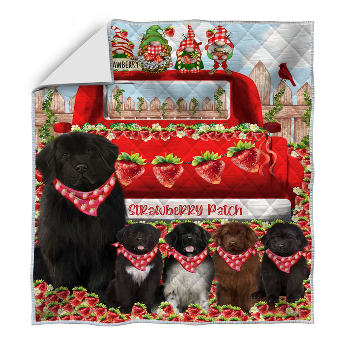 Newfoundland Quilt: Explore a Variety of Personalized Designs, Custom, Bedding Coverlet Quilted, Pet and Dog Lovers Gift