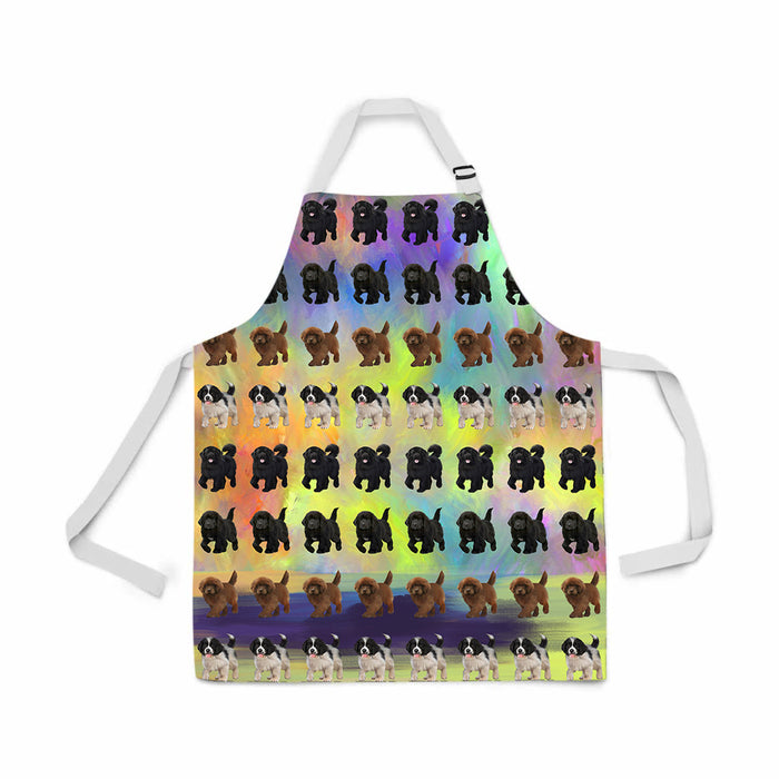 Paradise Wave Newfoundland Dogs All Over Print Adjustable Apron