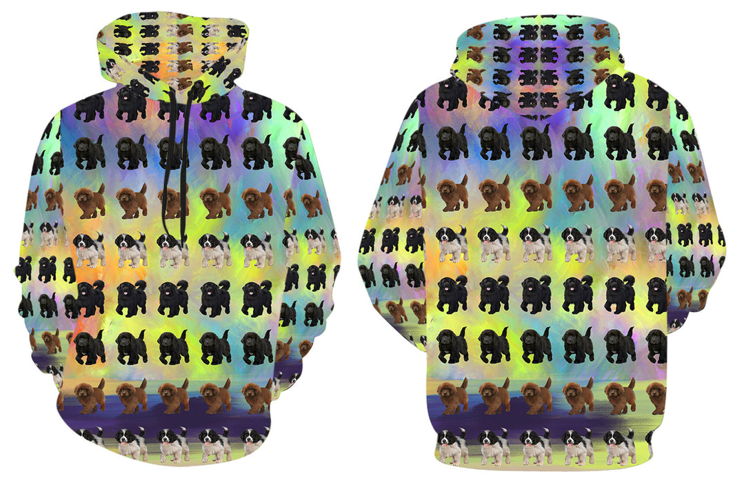Paradise Wave Newfoundland Dogs All Over Print Men's Hoodie
