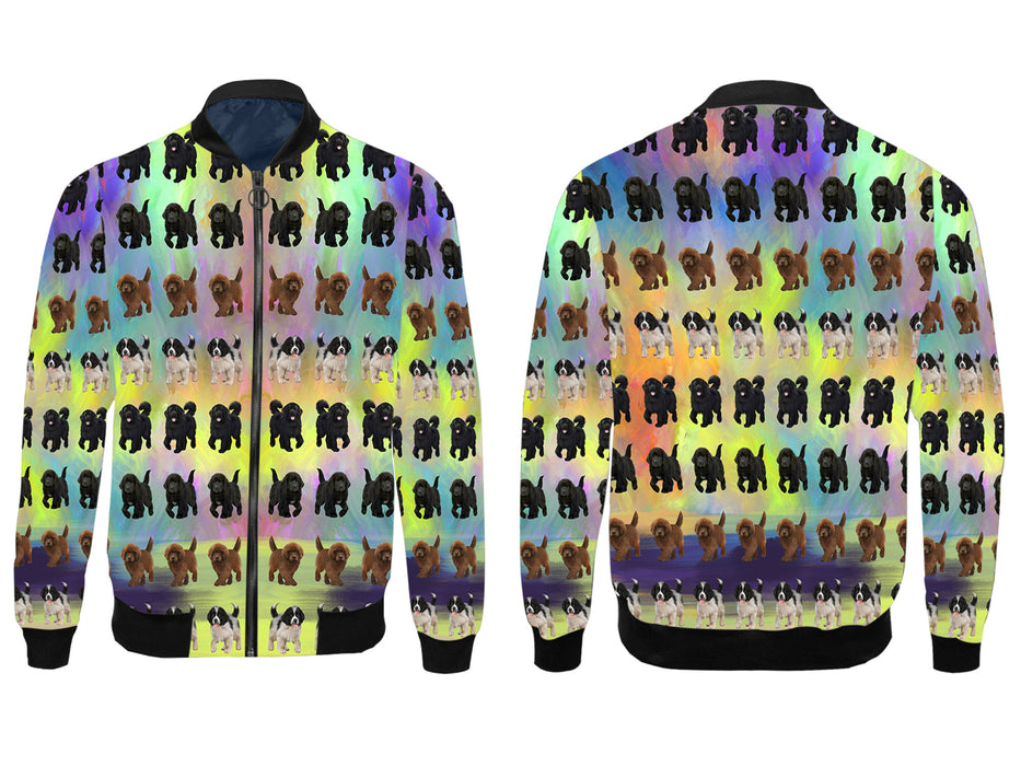 Paradise Wave Newfoundland Dogs All Over Print Wome's Jacket