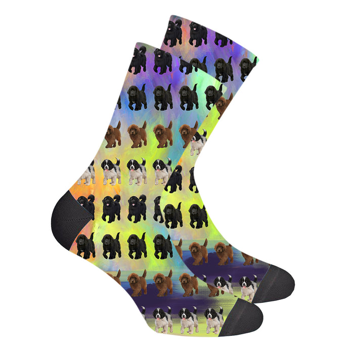 Paradise Wave Newfoundland Dogs Women's Socks