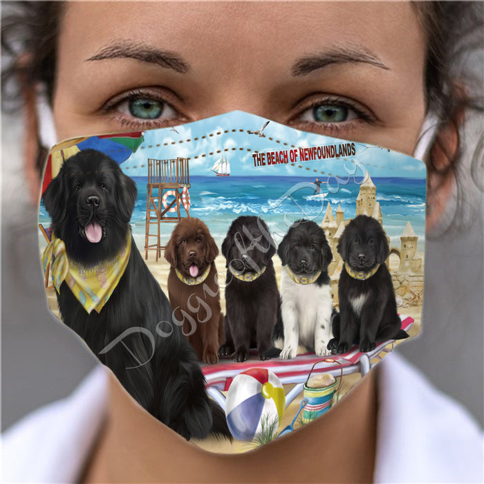 Pet Friendly Beach Malti Tzu Dogs Face Mask FM49118