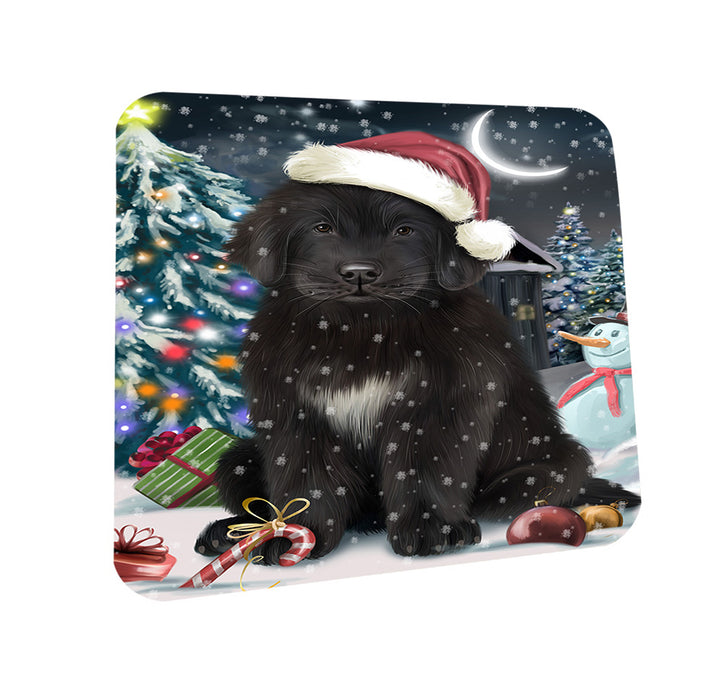 Have a Holly Jolly Christmas Happy Holidays Newfoundland Dog Coasters Set of 4 CST54199