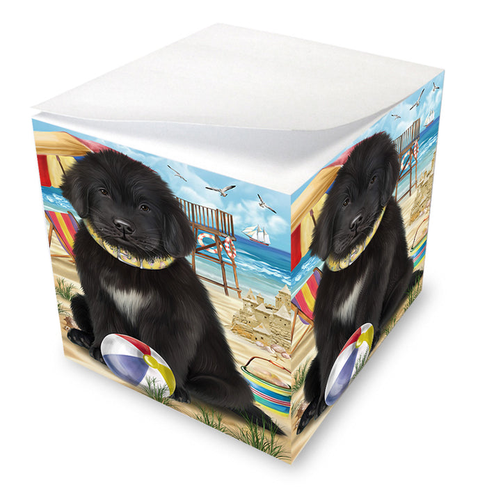 Pet Friendly Beach Newfoundland Dog Note Cube NOC55813
