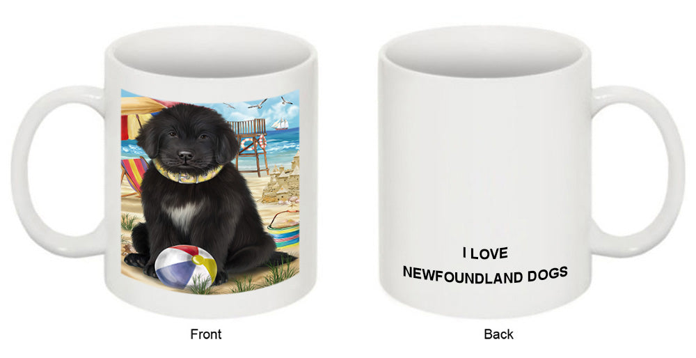 Pet Friendly Beach Newfoundland Dog Coffee Mug MUG49565