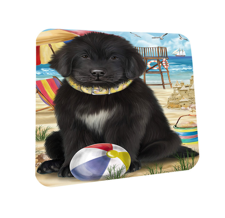 Pet Friendly Beach Newfoundland Dog Coasters Set of 4 CST54125