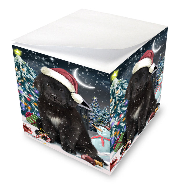 Have a Holly Jolly Christmas Happy Holidays Newfoundland Dog Note Cube NOC55887