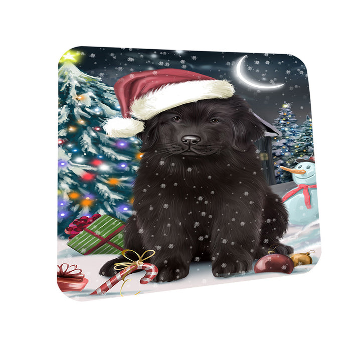 Have a Holly Jolly Christmas Happy Holidays Newfoundland Dog Coasters Set of 4 CST54200