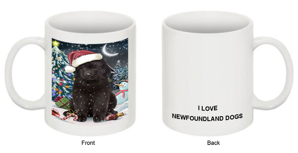 Have a Holly Jolly Christmas Happy Holidays Newfoundland Dog Coffee Mug MUG49640