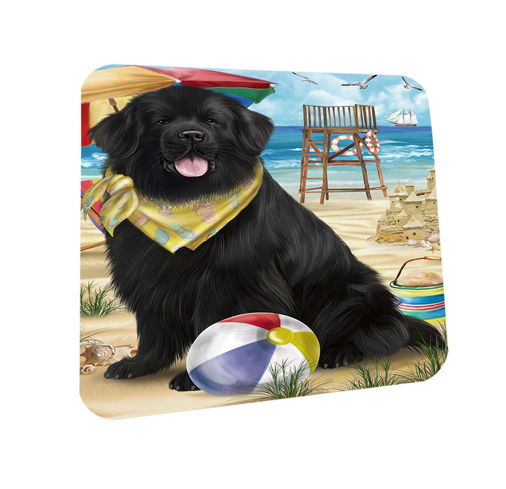 Pet Friendly Beach Newfoundland Dog Coasters Set of 4 CST54127