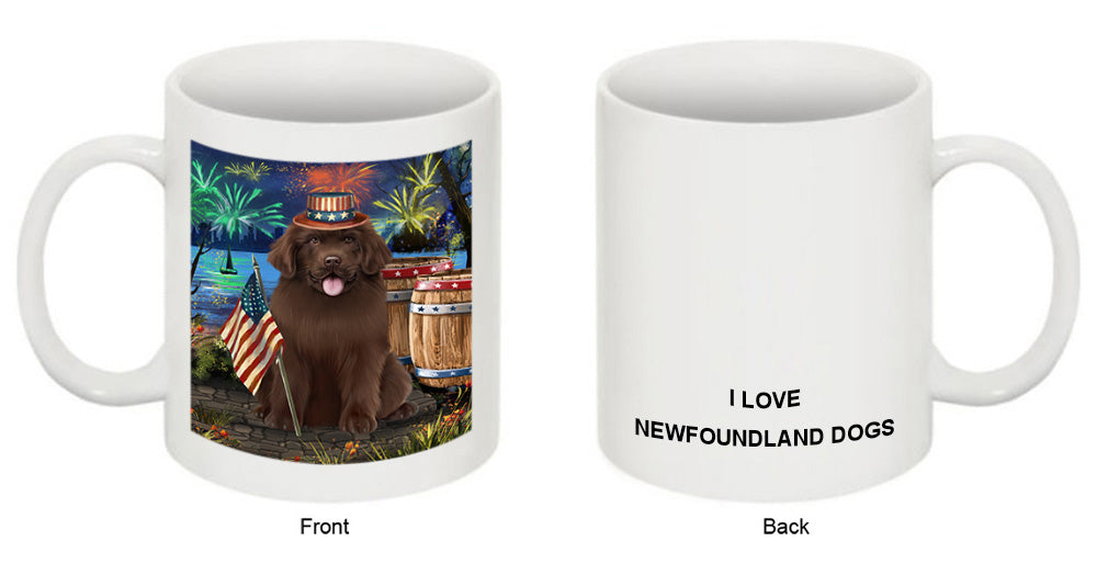 4th of July Independence Day Firework Newfoundland Dog Coffee Mug MUG49457