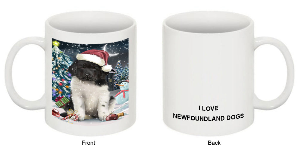 Have a Holly Jolly Christmas Happy Holidays Newfoundland Dog Coffee Mug MUG49641