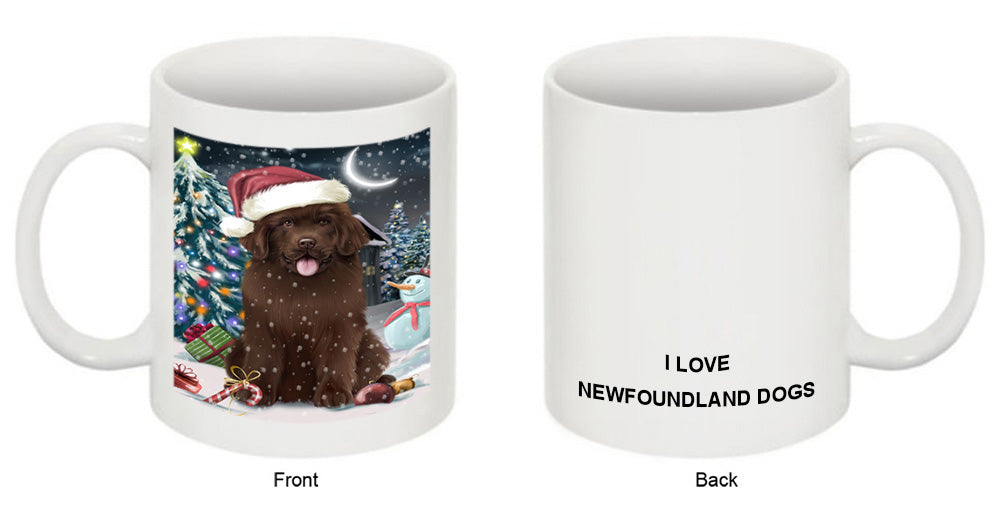 Have a Holly Jolly Christmas Happy Holidays Newfoundland Dog Coffee Mug MUG49642