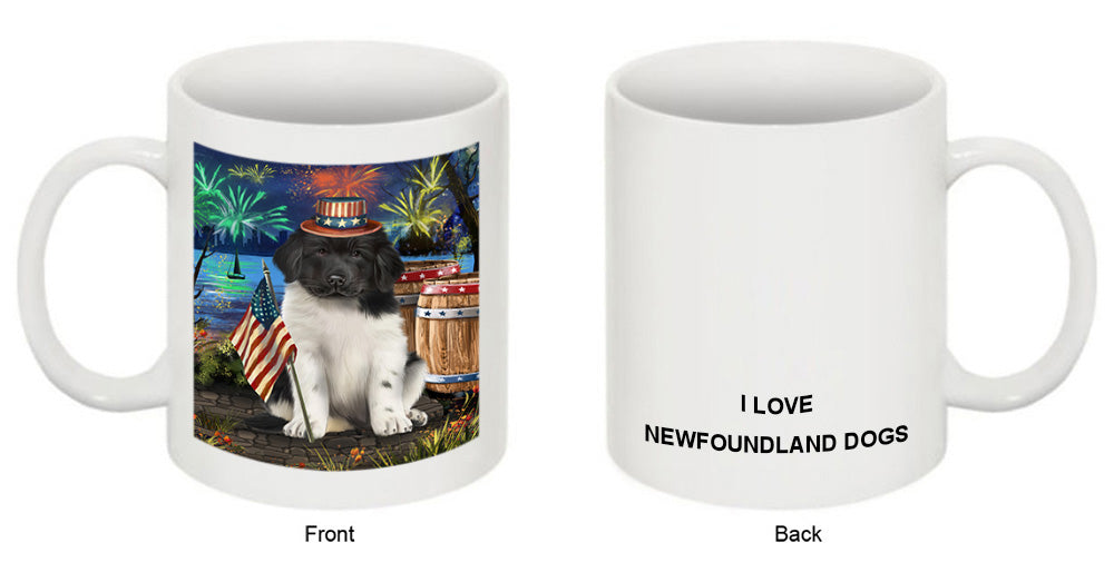 4th of July Independence Day Firework Newfoundland Dog Coffee Mug MUG49458