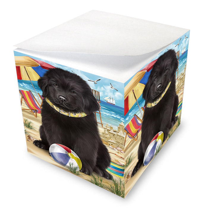 Pet Friendly Beach Newfoundland Dog Note Cube NOC55816